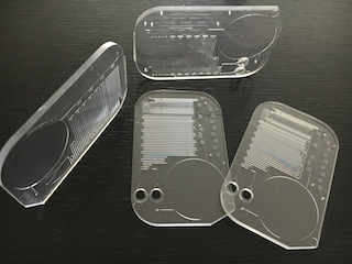 Injection molded disposable platforms in medical-grade polymer